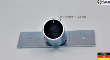 Metallhalter für Besenstiele mit 28 mm Durchmesser  - stabil -